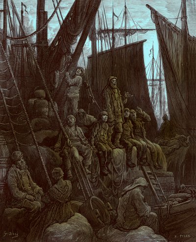 Vor Billingsgate von Gustave Dore
